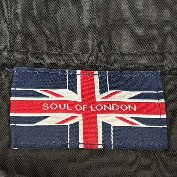 Soul of London Flat Front Unhemmed Dress Pants in Gray - NWOT - Size 43R - Picture 4 of 6